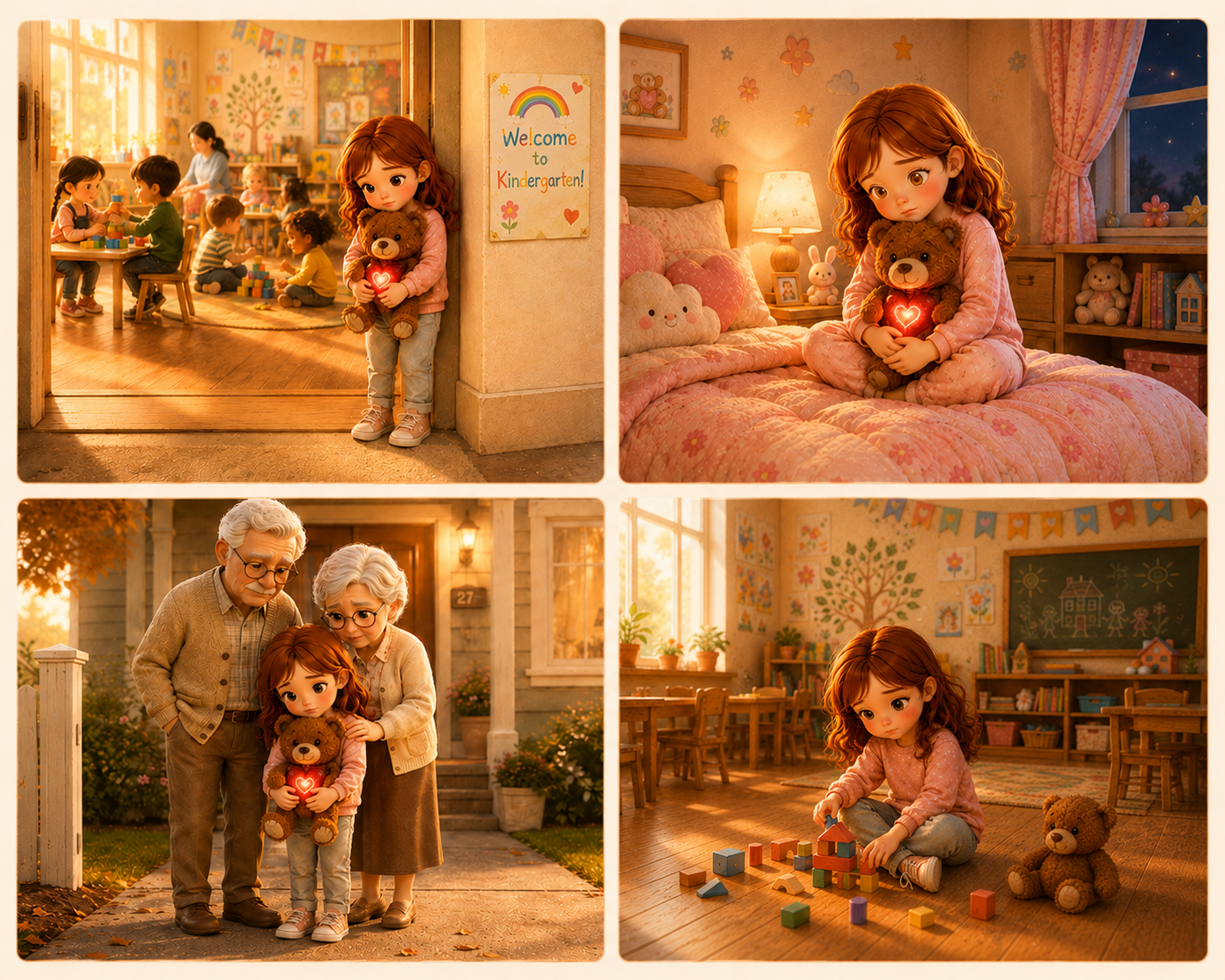 CoCo scenario — parent and child connected through their companion teddies